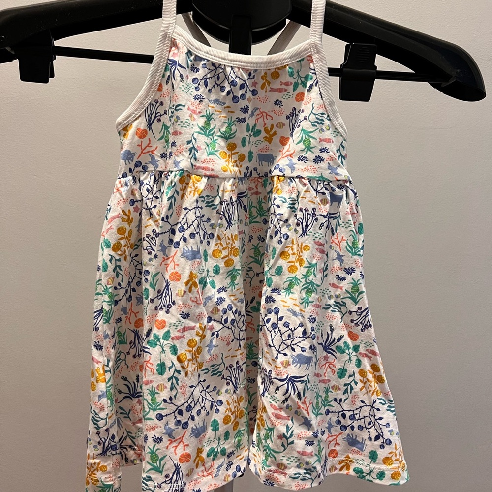 Ocean Print Strap Dress - Tea Collection Size 2